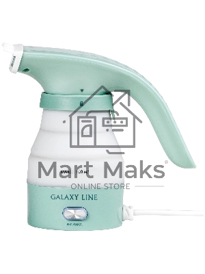 Отпариватель Galaxy Line GL 6197, бирюзовый, ручной, 700 Вт, контейнер для воды 100 мл