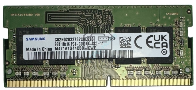 Оперативная память Samsung, DDR4, 8Gb (1x8GB), 3200MHz, CL21, SO-DIMM, OEM