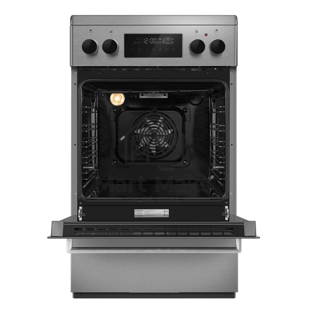 Плита электрическая Maunfeld MEC511CS09TD серебристый, конфорок 4 шт, духовка 59 л, 50 см x 85 см x 60 см