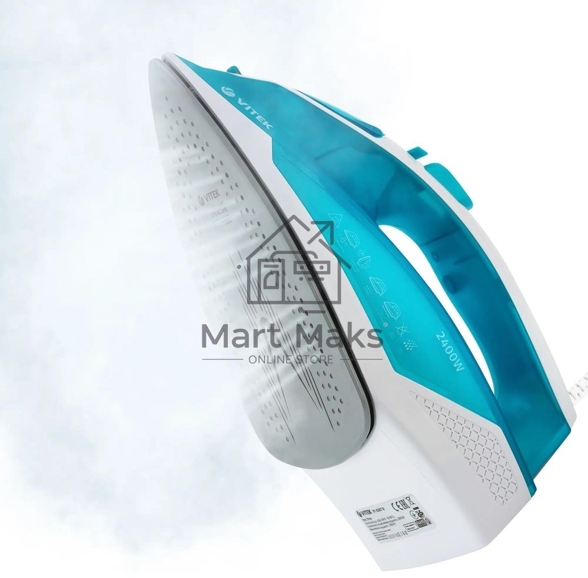 Утюг Vitek 8307-VT-01 2400Вт бирюзовый/белый