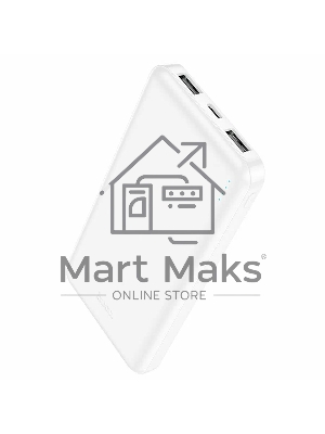 Портативный аккумулятор Hoco J100 High-ranking 10000mAh 2.1A 2xUSB-A белый (J100 HIGH-RANKING WHITE)