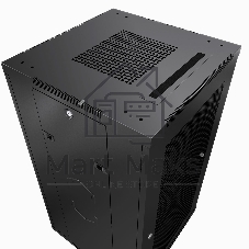 Шкаф серверный напольный Cabeus ND-05C-18U60/80-BK IP20, 18U, 988х600х800 мм (ВхШхГ), дверь: перфорация, боковая панель: сплошная, разборный, чёрный