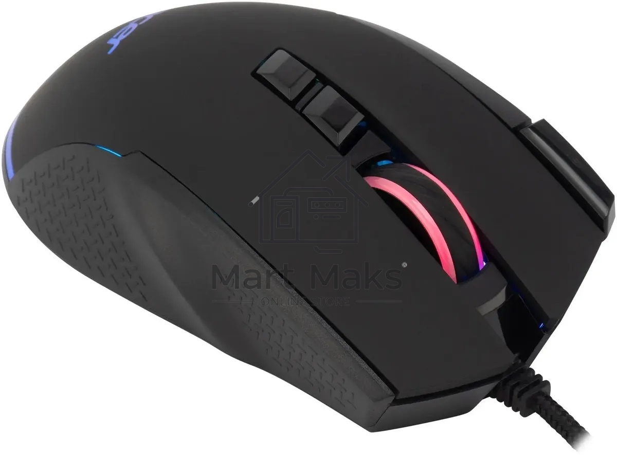 Мышь проводная Acer OMW180 черный, 6400 dpi, USB, кнопки - 9