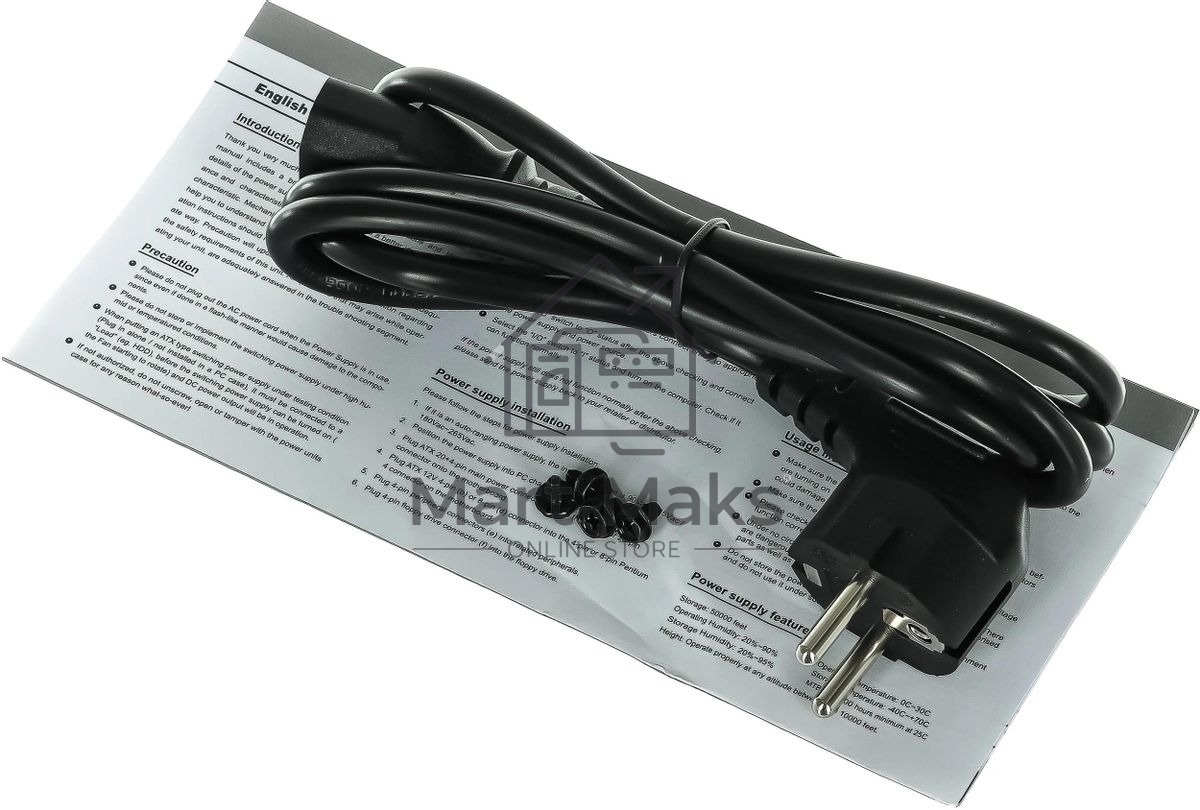 Блок питания Chieftec RTL GPS-600A8, 600Вт, 80 PLUS, 120мм, черный