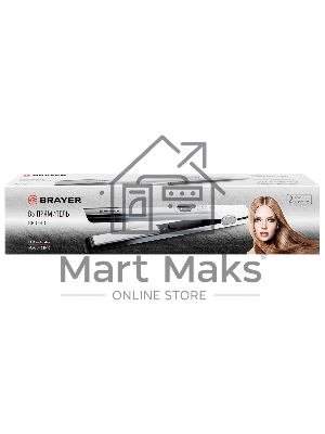 Выпрямитель для волос BRAYER BR3340 серый, 25 мм, 230 °C, 5 режимов