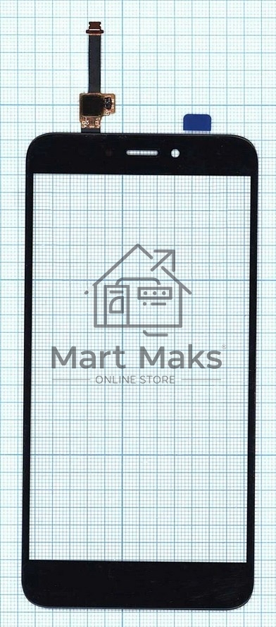 Сенсорное стекло (тачскрин) для Xiaomi Redmi 4X, черное