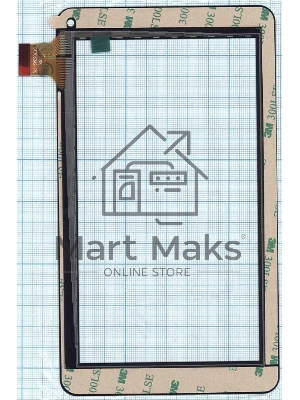 Сенсорное стекло (тачскрин) GF7033A2-PG, черное