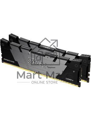 Оперативная память Kingston Fury Renegade, DDR4, 16Gb (2x8Gb), 4800MHz, CL19, DIMM, с радиатором, черный