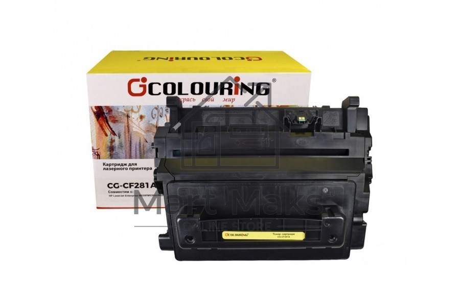 Картридж лазерный Colouring CG-CF281A черный (10550 стр.) для принтеров HP LaserJet Enterprise M630f/M630dn/M630h/M630z