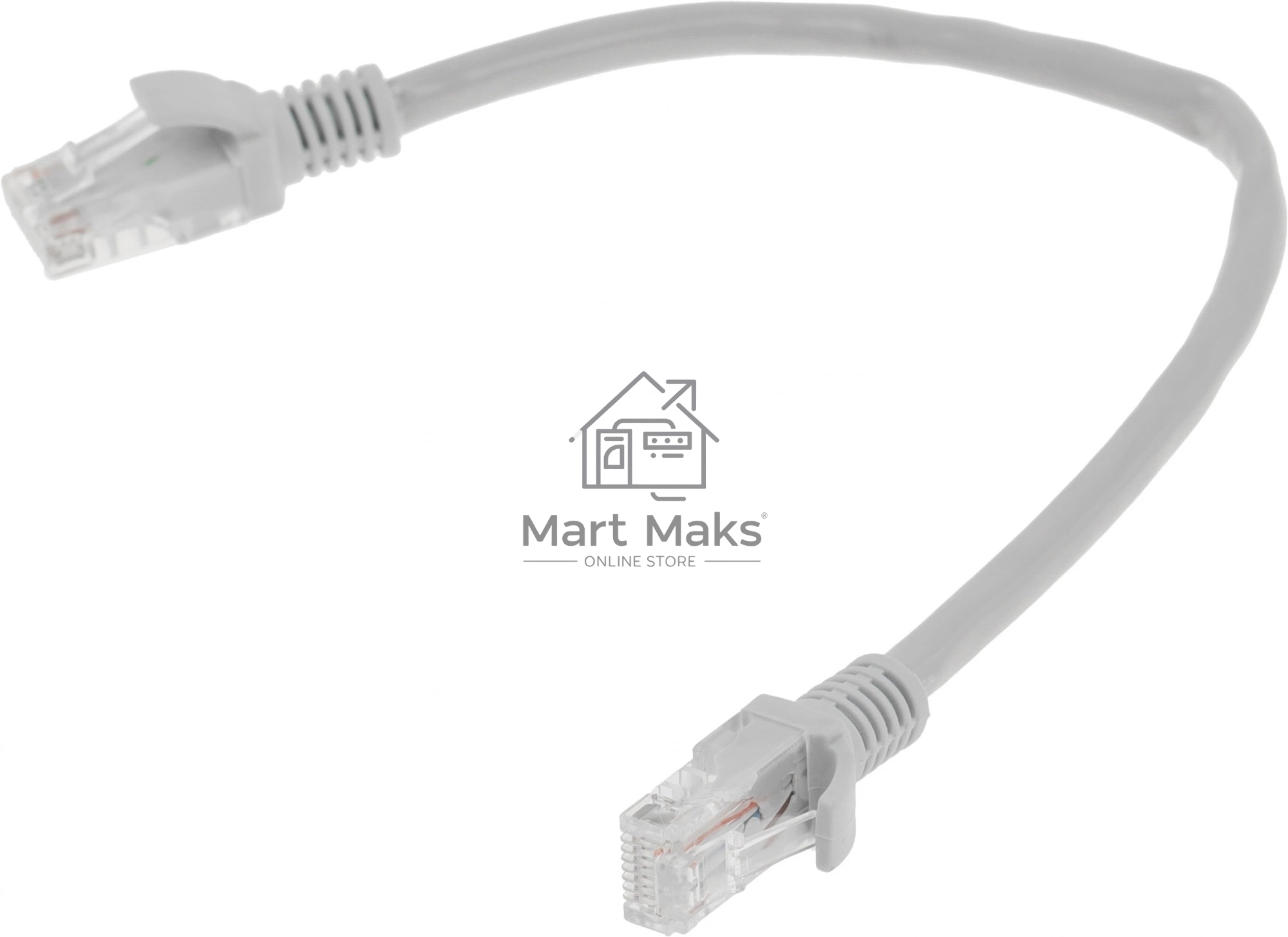 Патч-корд Premier PP6U-0.25M 10000Гбит/с UTP 4 пары cat.6 CCA molded 0.25м серый RJ-45 (m)-RJ-45 (m)