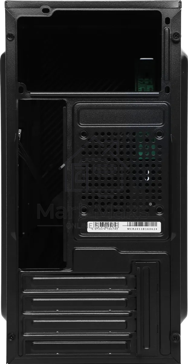 Компьютерный корпус Accord Entry ACC-2053B черный без БП mATX 1x80mm 1x120mm 2xUSB2.0 audio