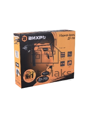 Дрель ударная ВИХРЬ ДУ-700 72/8/2700 Вт, сталь, бетон, дерево 10мм, 13мм, 25мм, 0-3000 об/мин, 1,8кг
