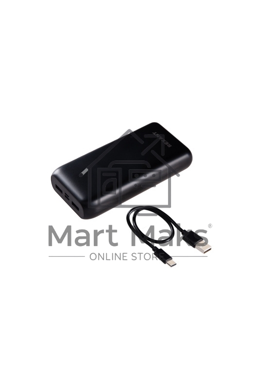 Портативное зарядное устройство Rexant Power Bank (аккумуляторная батарея) 20000 mAh с Quick Charge и Power Delivery, черное
