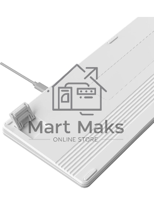 Клавиатура беспроводная A4Tech Fstyler FBX55C Bluetooth /USB /радиоканал белый