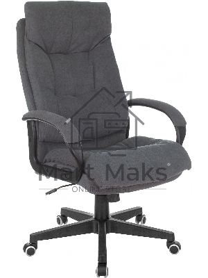 Кресло руководителя Бюрократ CH-824 Fabric Alfa 44 серый, крестовина пластик