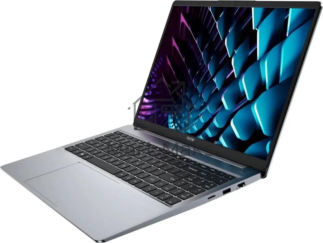 Ноутбук Tecno MegaBook K16SDA серый Ryzen 5 7430U 8Gb SSD512Gb AMD Radeon Graphics 16