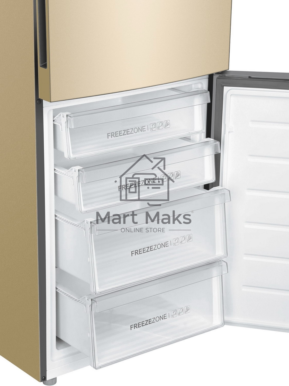 Холодильник Haier C4F640CGGU1 золотистый