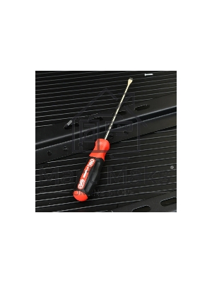 Отвертка шлицевая Deli DL3442 SL3x150мм сталь S2, матовый стержень, двухкомпонентная прорезиненная рукоять