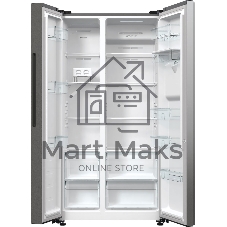 Холодильник Gorenje NRR9185EAXLWD серебристый двухкамерный 353/191л морозилка снизу, No Frost, Side by Side