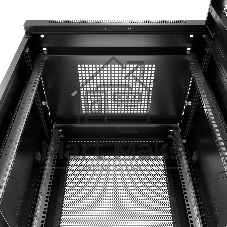 Шкаф серверный напольный Cabeus ND-05C-18U60/80-BK IP20, 18U, 988х600х800 мм (ВхШхГ), дверь: перфорация, боковая панель: сплошная, разборный, чёрный
