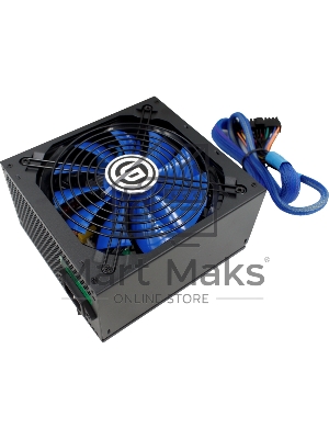 Блок питания Ginzzu MC600, 600Вт, 80 PLUS Bronze, 140мм, модульный, черный