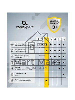 Сетевой фильтр Cablexpert Cube CUBE-4-U4-W, 4 р, 16А, 4хUSB, ур.защиты 2+, белый, коробка