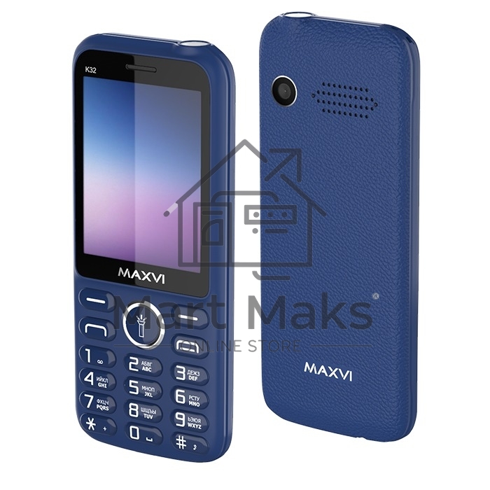 Мобильный телефон Maxvi K32 синий