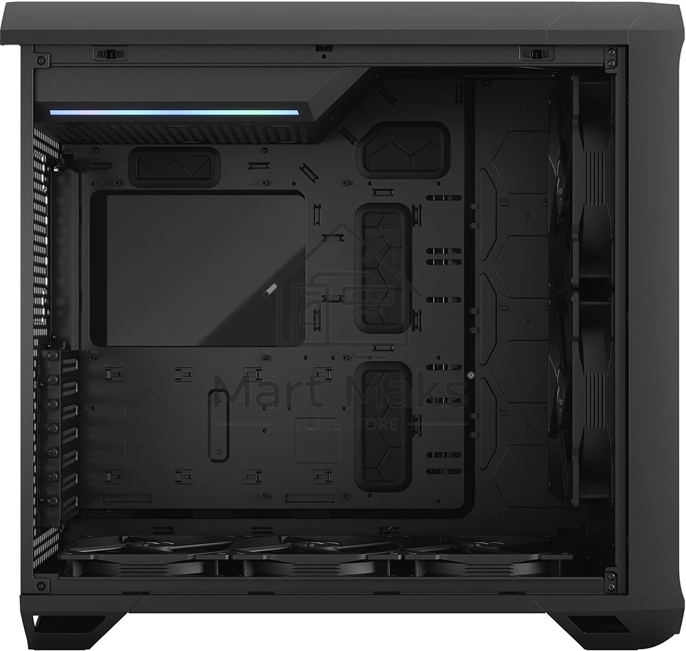 Компьютерный корпус Fractal Design Torrent Black TG Light Tint / E-ATX, TG, 2x3.5, 4x2.5, 7xPCI, 1xUSB-C, 2xUSB3.0 / 2x180mm, 3x140mm fans inc. / FD-C-TOR1A-01