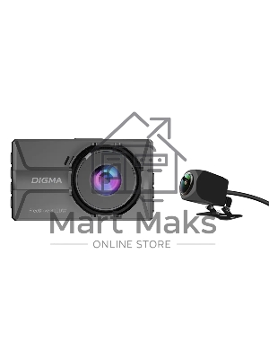 Видеорегистратор Digma FreeDrive 300DW черный 2Mpix 1440x2560 1440p 130гр.