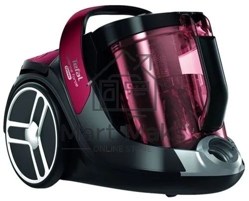 Пылесос Tefal TW7253EA красный/черный, 550 Вт, уборка сухая, пылесборник контейнер, 2.5 л