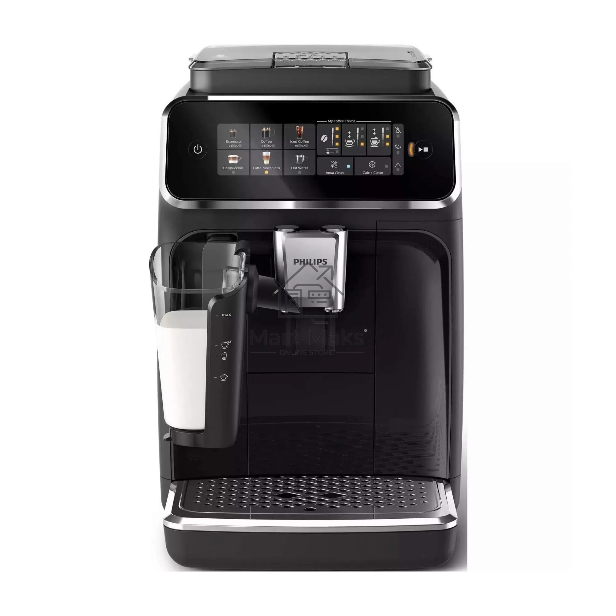 Кофемашина автоматическая PHILIPS EP3341/50 черный, исп. кофе - молотый/зерновой, 1.8 л, 1500 Вт, 15 бар