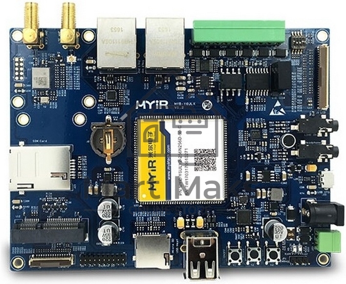Плата разработки Myir MYD-Y6ULG2-V2-256N256D-50-I i.MX 6UL 256MB DDR3SDRAM, 256MB Nand Flashor 4GB eMMC Flash