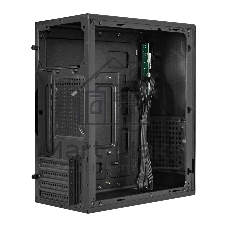 Компьютерный корпус Minitower ExeGate BAA-308MUC-UNS450 (mATX, БП UNS450 с вент. 12см, 1хUSB+1хUSB 3.0+1хTypeC, HD Audio, черный)