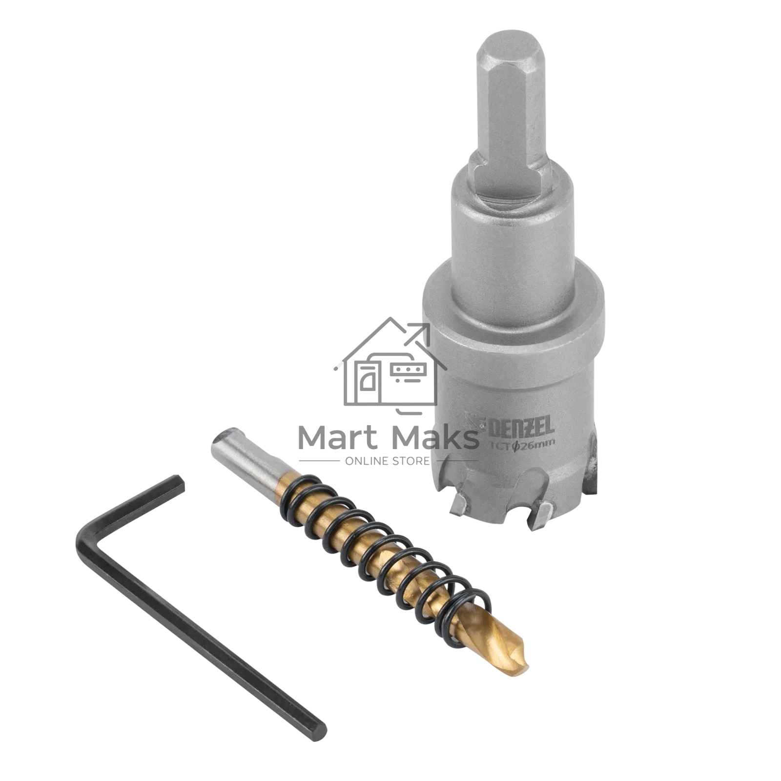 Коронка по металлу Denzel твердосплавная, 26 мм