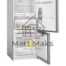 Холодильник Bosch KGN55VL21U нержавеющая сталь двухкамерный 375/105л морозилка снизу, No Frost