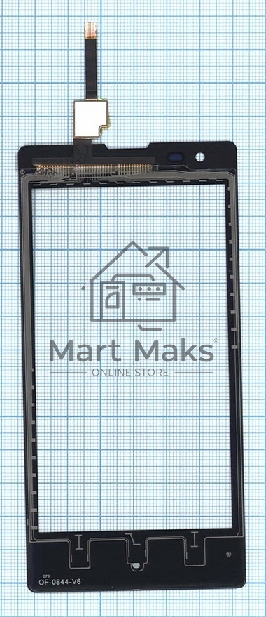 Сенсорное стекло (тачскрин) для Xiaomi Red Rice 1s, черное