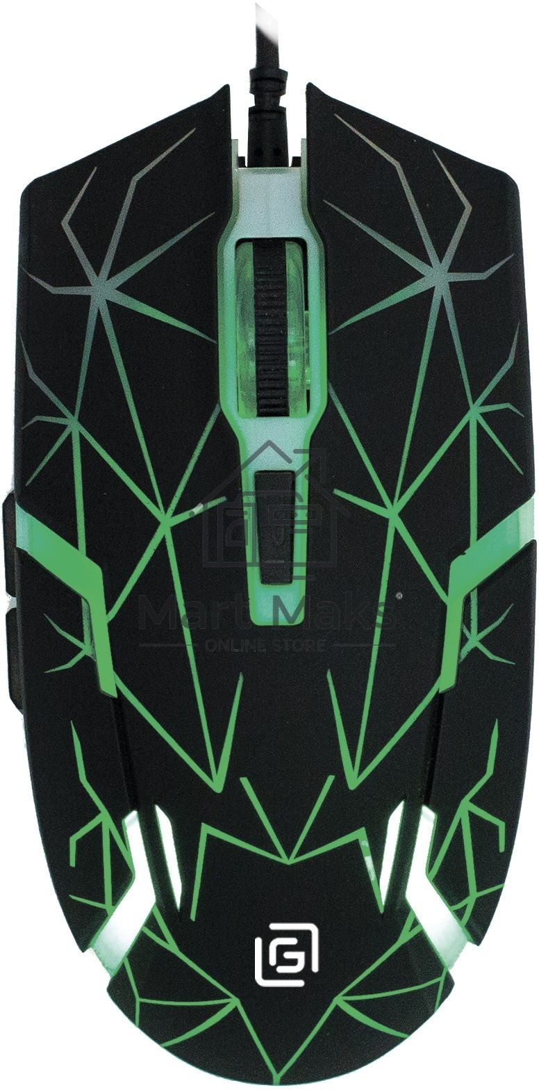 Мышь проводная Oklick 701G черный, 3600 dpi, USB, кнопки - 6