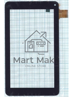 Сенсорное стекло (тачскрин) GF7033A2-PG, черное