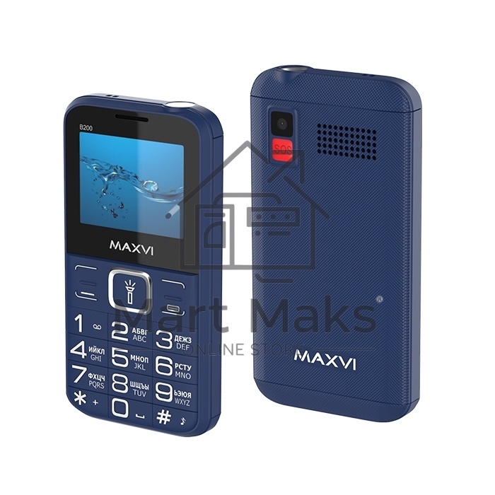 Мобильный телефон Maxvi B200 синий