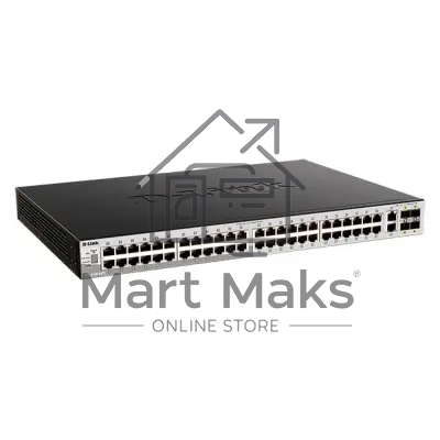 Управляемый L3 стекируемый коммутатор D-Link DGS-3130-54TS/B1A PROJ с 48 портами 10/100/1000Base-T, 2 портами 10GBase-T и 4 портами 10GBase-X SFP+