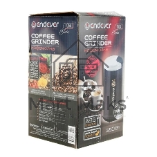 Кофемолка Endever Costa-1054, 250 Вт, 15000 об/мин, вес продукта для помола 100 гр, ABS-пластик, защита от перегрева двигателя