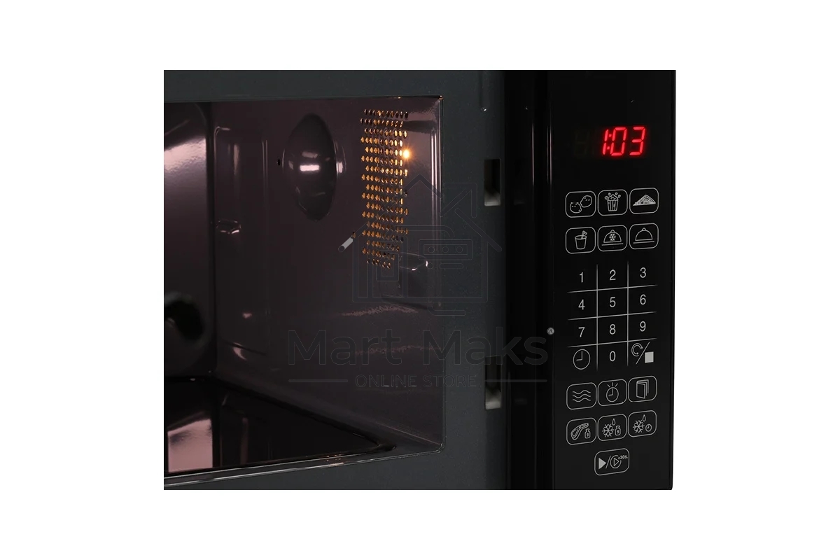 Микроволновая печь OURSSON MD2043G/BL черный, 20 л, 700 Вт, переключатели - сенсор