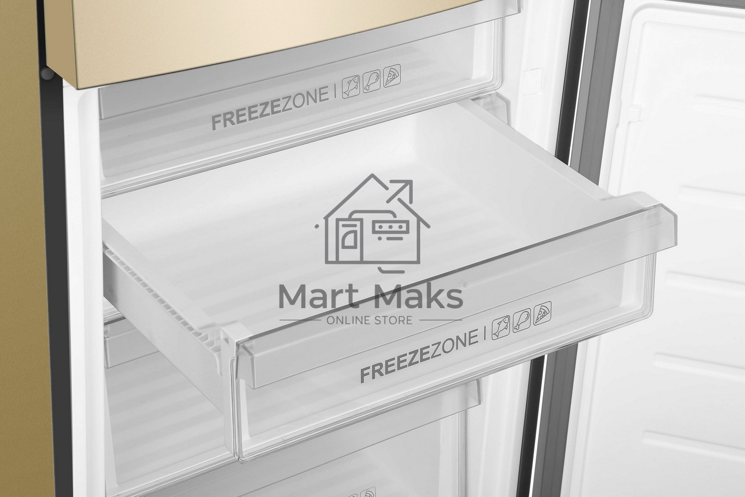 Холодильник Haier C4F640CGGU1 золотистый