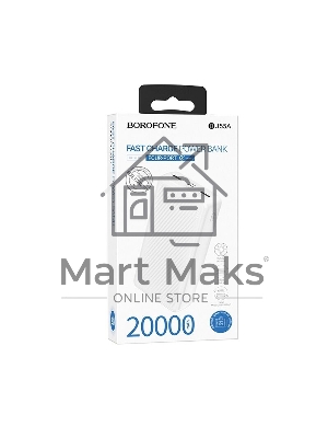 Портативный аккумулятор BOROFONE (6941991111792) BJ55A White - 20000mAh 2USB