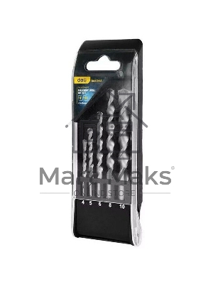 Набор ручного инструмента Deli Набор сверл по бетону (4-10мм, 5 шт) Deli DH-JGZ005-ED1 пластиковый кейс