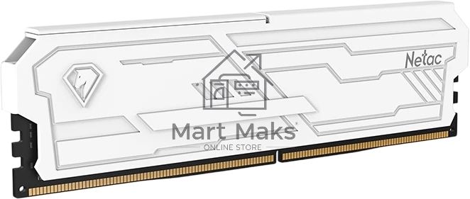 Оперативная память Netac Shadow III, DDR4, 32GB (1x32GB), 3200 MHz, CL22, с радиатором, белый