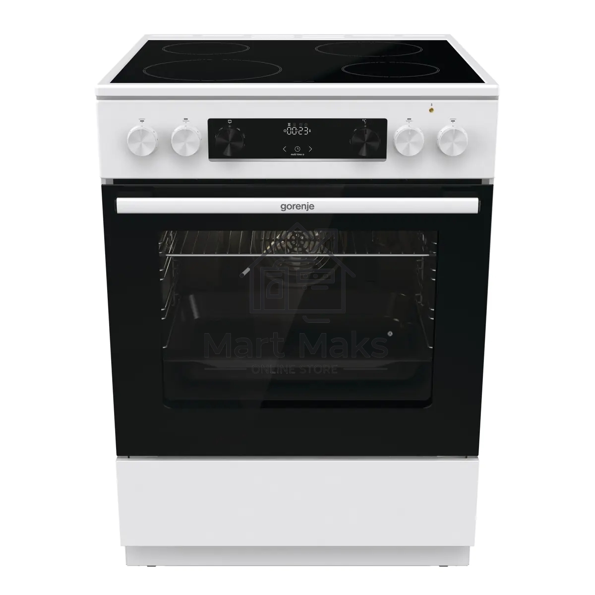 Плита электрическая Gorenje GEC6C40WG белый, конфорок 4 шт, духовка 71 л, 60 см x 85 см x 60 см