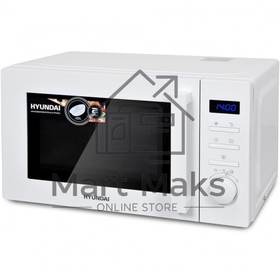 Микроволновая печь Hyundai HYM-M2060 белый, 20 л, 700 Вт, переключатели - кнопки/поворотный механизм
