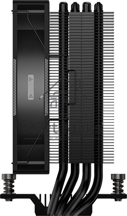 Устройство охлаждения (кулер) PcCooler RT400 ARGB Soc-AM5/AM4/1200/1700/1851 4-pin 32dB Al+Cu 230W Ret (RT400-BKAWXX-GL)