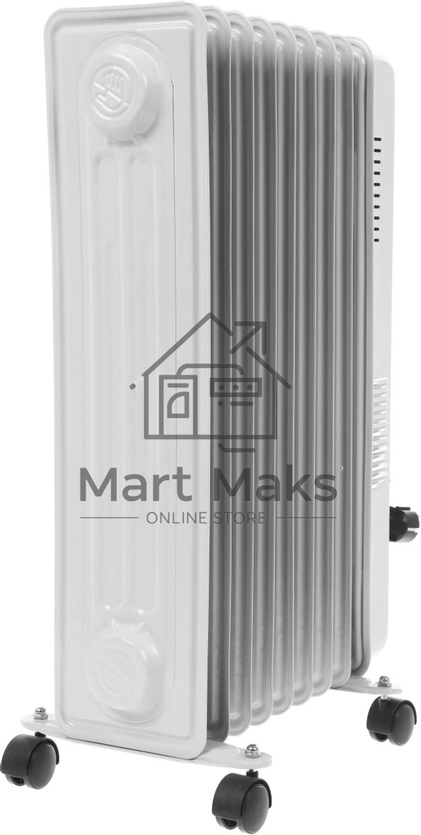 Масляный обогреватель Centek CT-6203-9 (9 секций) белый, 2400 Вт, 20 м2, 3 режима, термостат